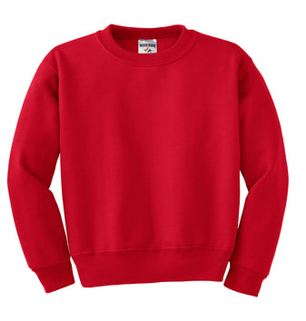 True Red Custom Jerzees Youth Sweatshirt