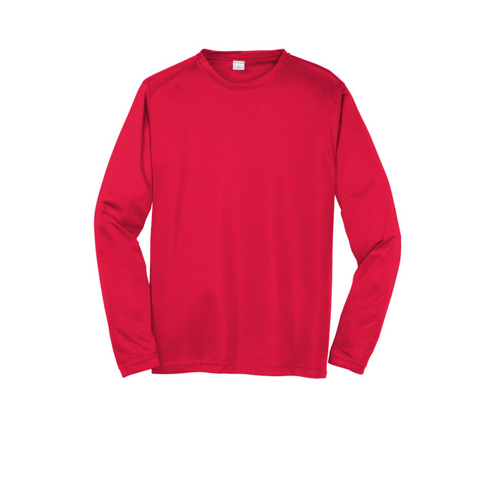 True Red Custom Long Sleeve Dry Performance T-Shirt