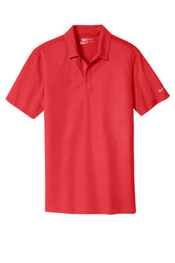 University Red Nike Dri-FIT Embossed Tri-Blade Polo With Logo