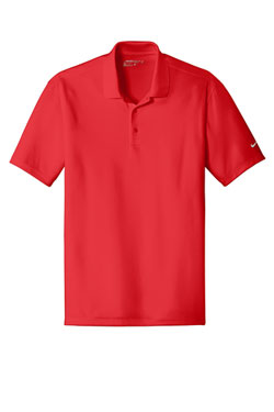 University Red Nike Dri-FIT Players Polo with Flat Knit Collar With Logo