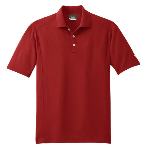 Varsity Red Nike Dri-FIT Golf Shirt With Logo