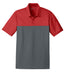 Varsity Red/ Anthracite Nike Dri-FIT Colorblock Micro Pique Polo With Logo