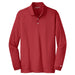 Varsity Red Nike Dri-FIT Long Sleeve Golf Shirt WIth Logo