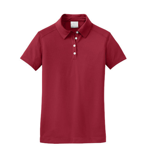Varsity Red Nike Dri-FIT Ladies Texture Shirt With Logo