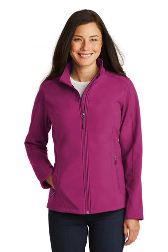 Very Berry Custom Ladies Soft Shell Jacket with logo