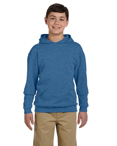 Vintage Heather Blue Custom Jerzees Youth Hooded Sweatshirt