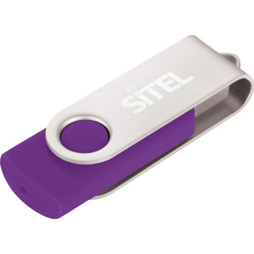 Violet Custom USB Flash Drive 1GB of memory