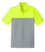 Volt/ Cool Grey Nike Dri-FIT Colorblock Micro Pique Polo With Logo