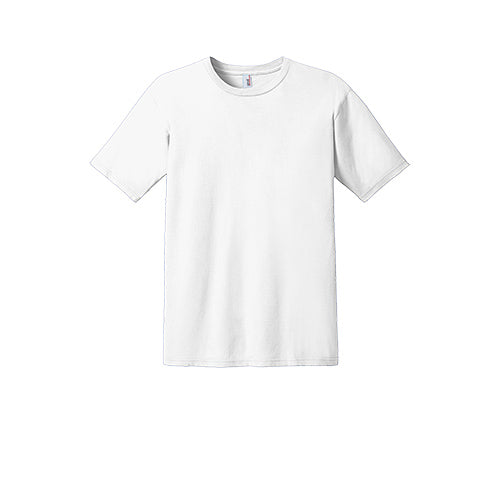 White Custom Anvil Cotton T Shirt