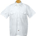 White Custom Dickies Work Shirt