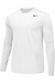 White Custom Nike Dri-FIT Long Sleeve T-Shirt