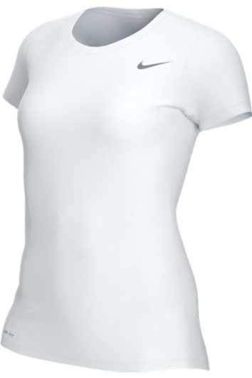 White Custom Nike Dri-FIT Ladies T-Shirt