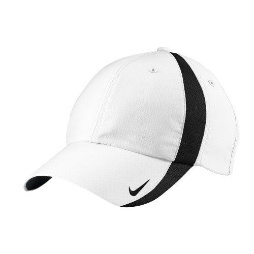 White/Black Custom Nike Golf Hat