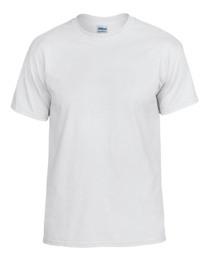 White Custom Gildan DryBlend T-Shirt