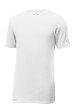 White Custom Nike Cotton T-Shirt