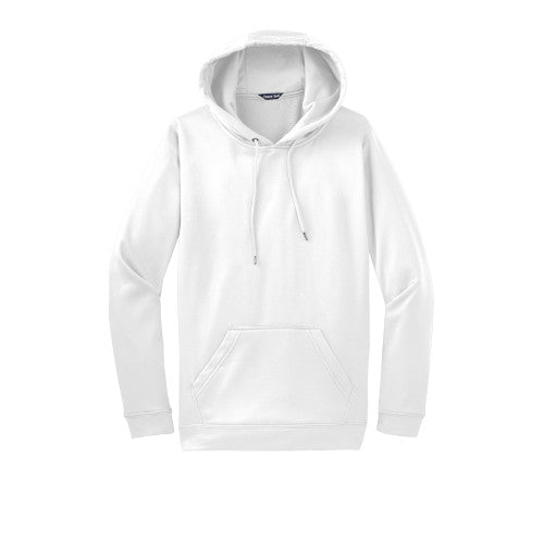 White Custom Dry Performance Hoodie Sweatshirt