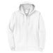 White Custom Full Zip Hooded Sweatshirt