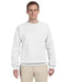 White Custom Jerzees Crewneck Sweatshirt