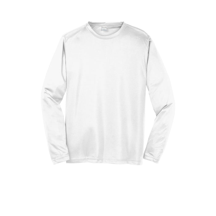 White Custom Long Sleeve Dry Performance T-Shirt