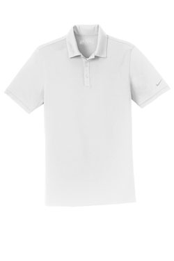 White Nike Dri-FIT Players Modern Fit Polo With Logo