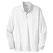 White Nike Dri-FIT Long Sleeve Golf Shirt WIth Logo