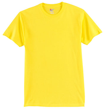 Yellow Custom Hanes Tagless T-Shirt