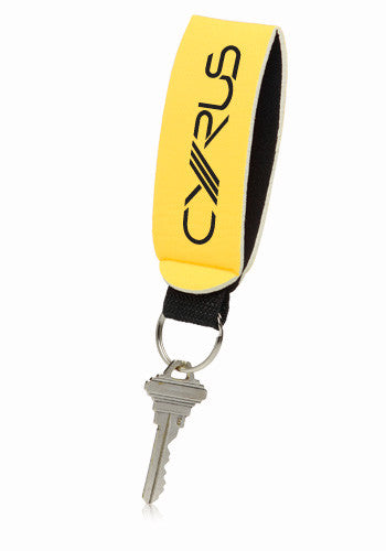 Yellow Custom Neoprene Strap Keychain