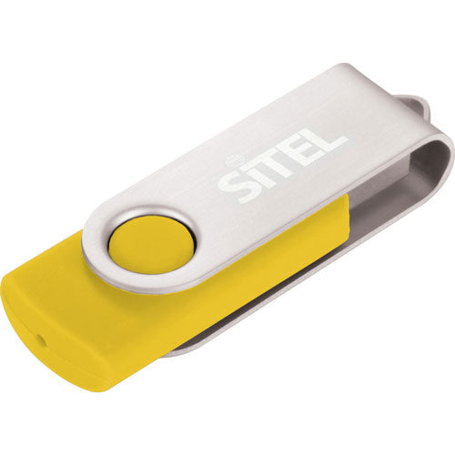 Yellow Custom USB Flash Drive 1GB of memory